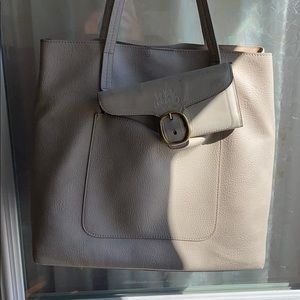 Joy Susan & Coach wallet cream color tote bag